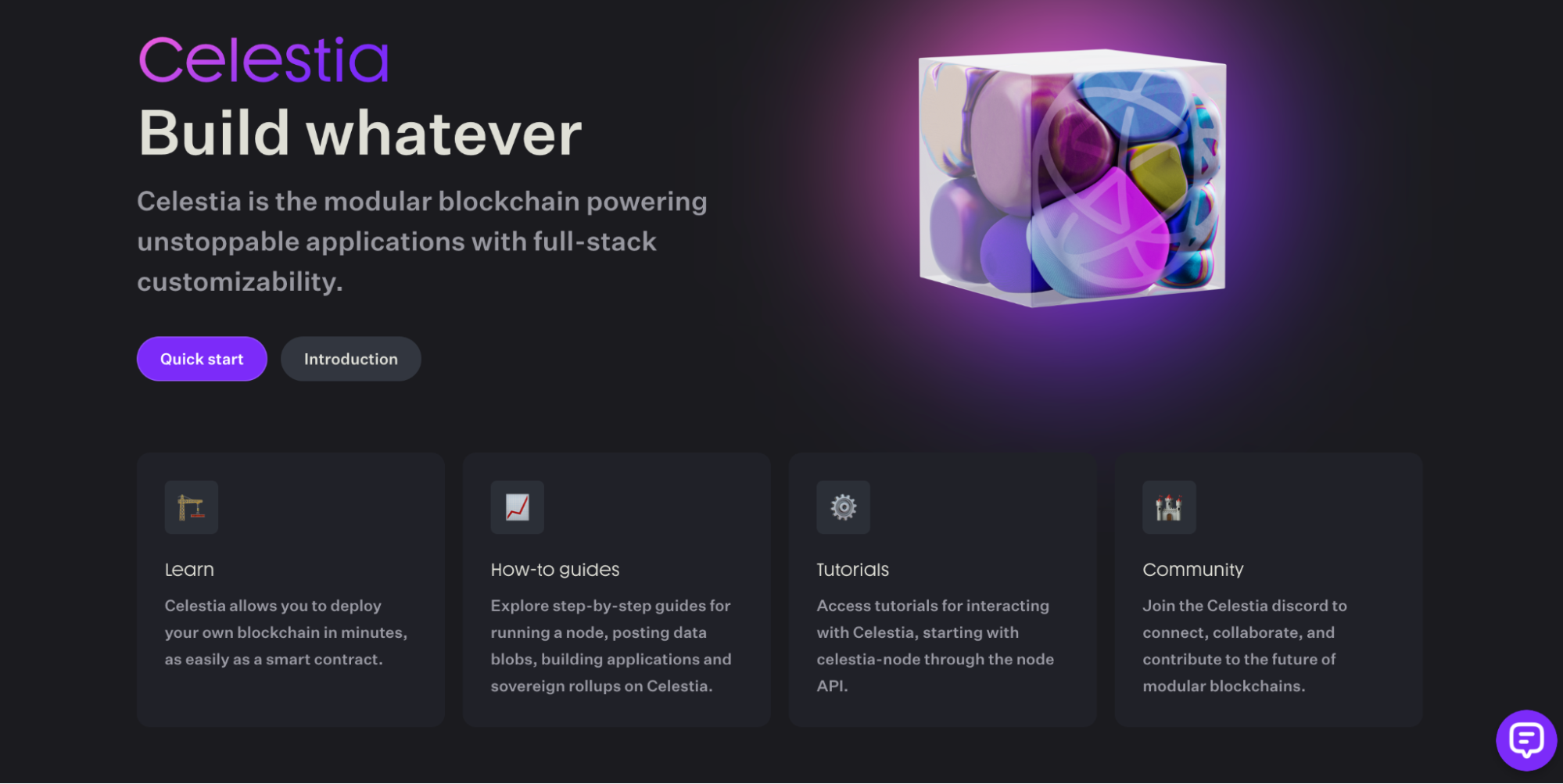Celestia analytics dashboard displaying real-time blob fee trends and data activity for modular blockchain analysis