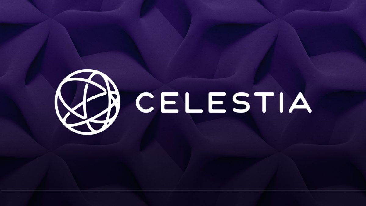 Celestia blockchain encrypted data blob