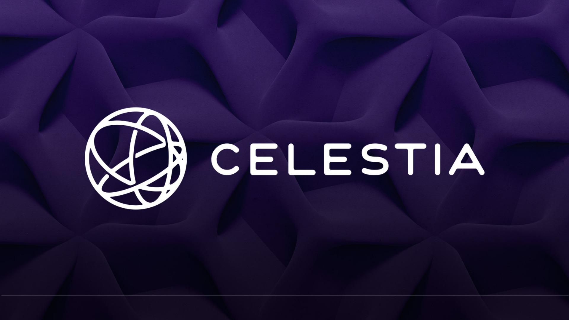 Celestia blob size and transaction activity surge data visualization chart