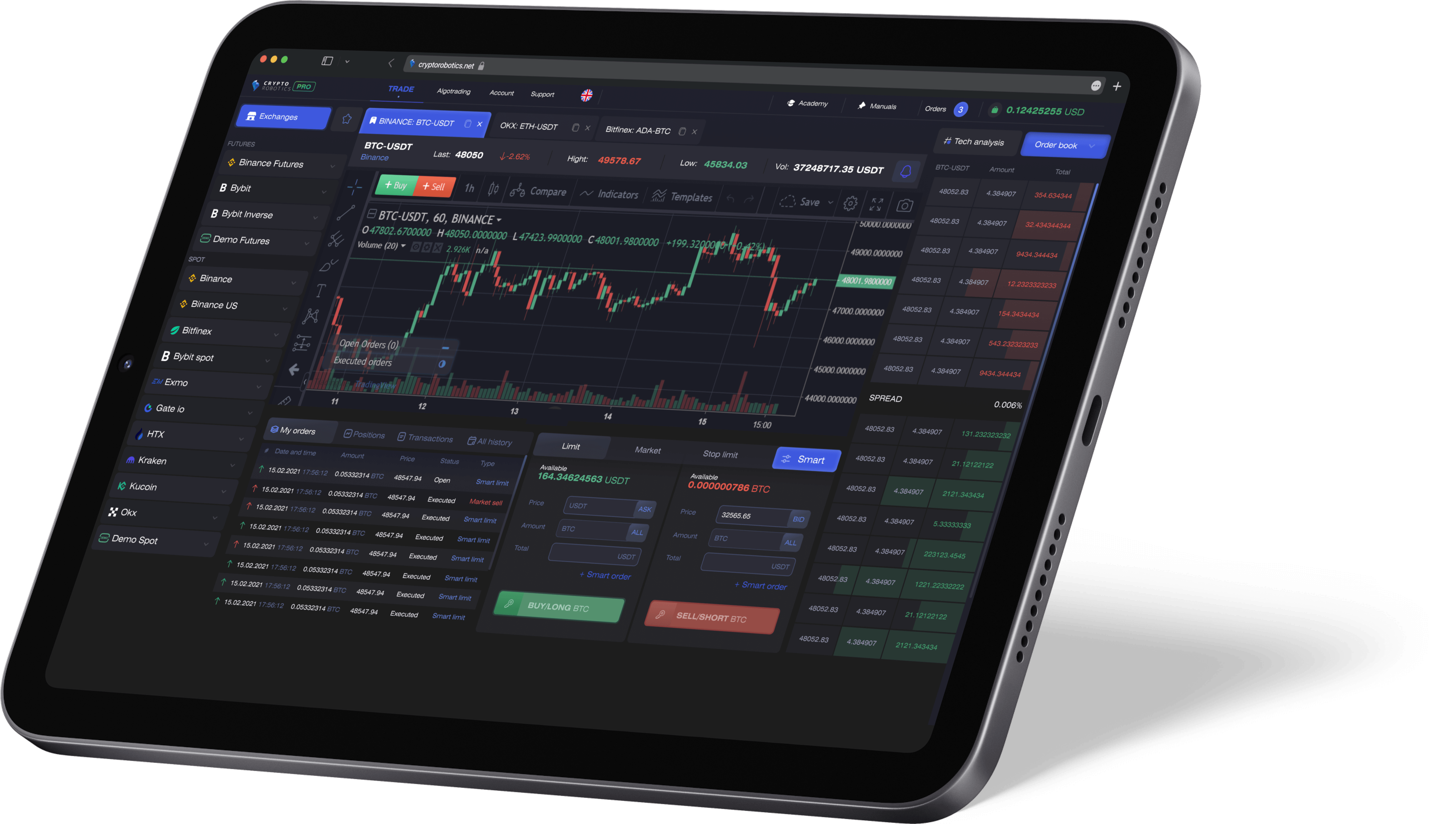 Algorithmic trading bot interface for Celestia