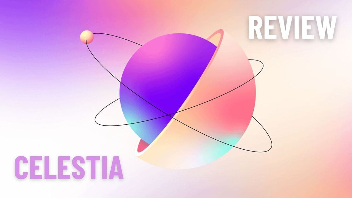 Celestia high throughput blockchain infographic